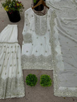 Heavy Embroidery Sequence Work Top-Plazo And Dupatta Set in Germany