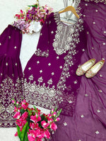 New Fox Georgette Top-Sarara and Dupatta Set Fully Stitched in Germany