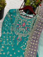 Heavy Chinnon silk With Embroidery Sequence Work Suit in Berlin Namma Markt