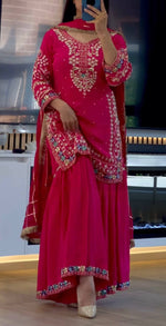Beautiful Pink Suit Heavy Chinon work in Germany