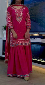 Beautiful Pink Suit Heavy Chinon work in Germany