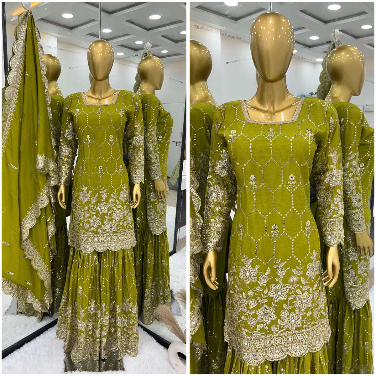 Pure Heavy Chinnon Silk Suit in Berlin