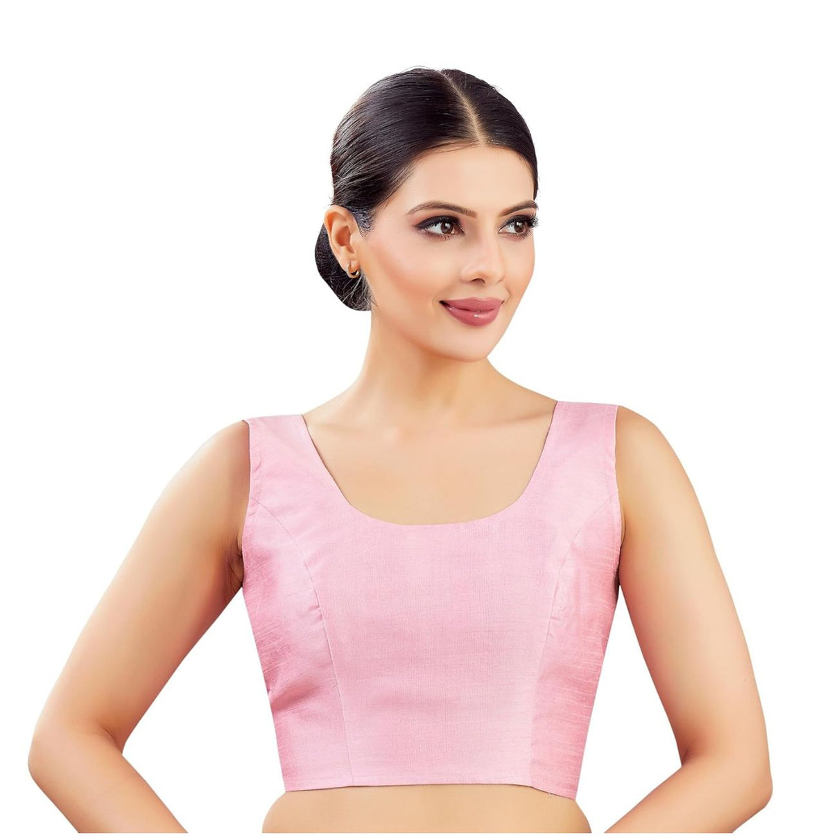 Women's Readymade Art Silk Sleeveless Saree Blouse in Germany