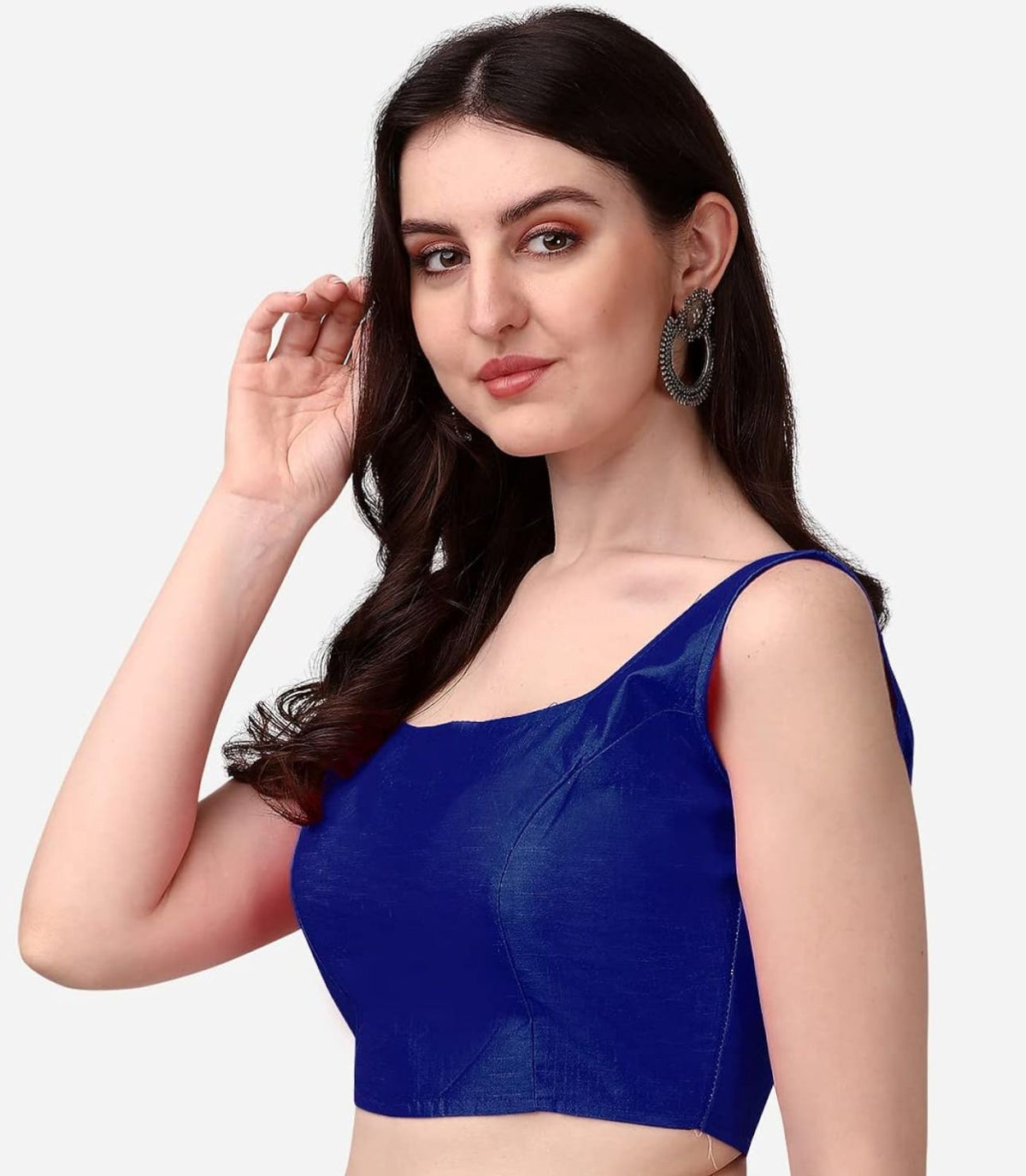 Women's Readymade Art Silk Sleeveless Saree Blouse in Germany