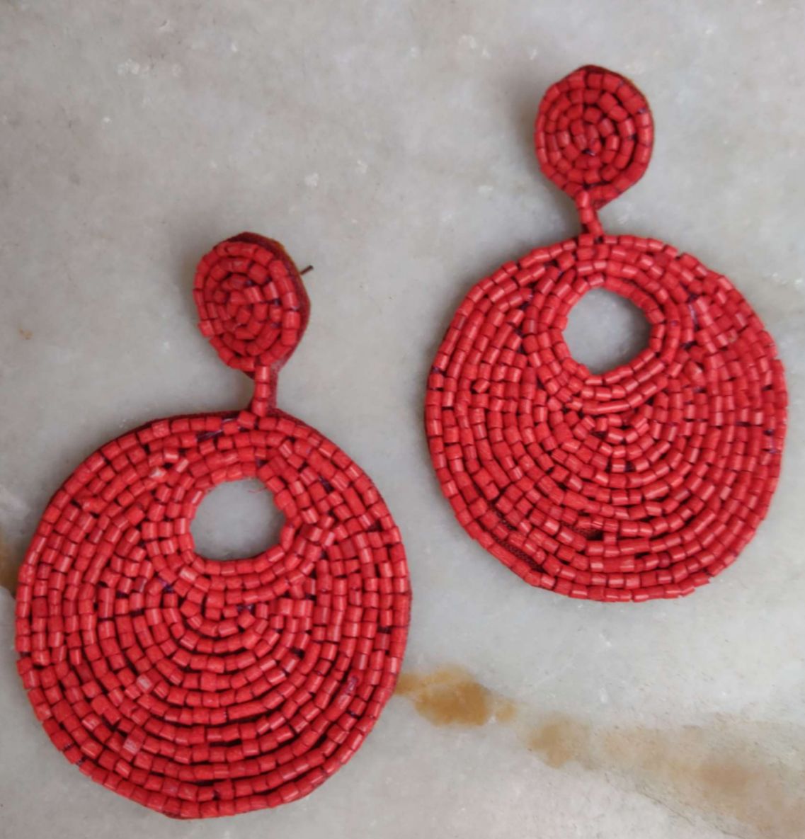 Party Seed Beads Embroidery Earrings in Berlin