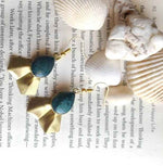 Handmade Brass with Resin stone Hook Earring in Germany