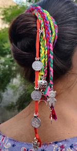 Handmade Multi Color Multi Strands German Silver Charm Paranda in Germany