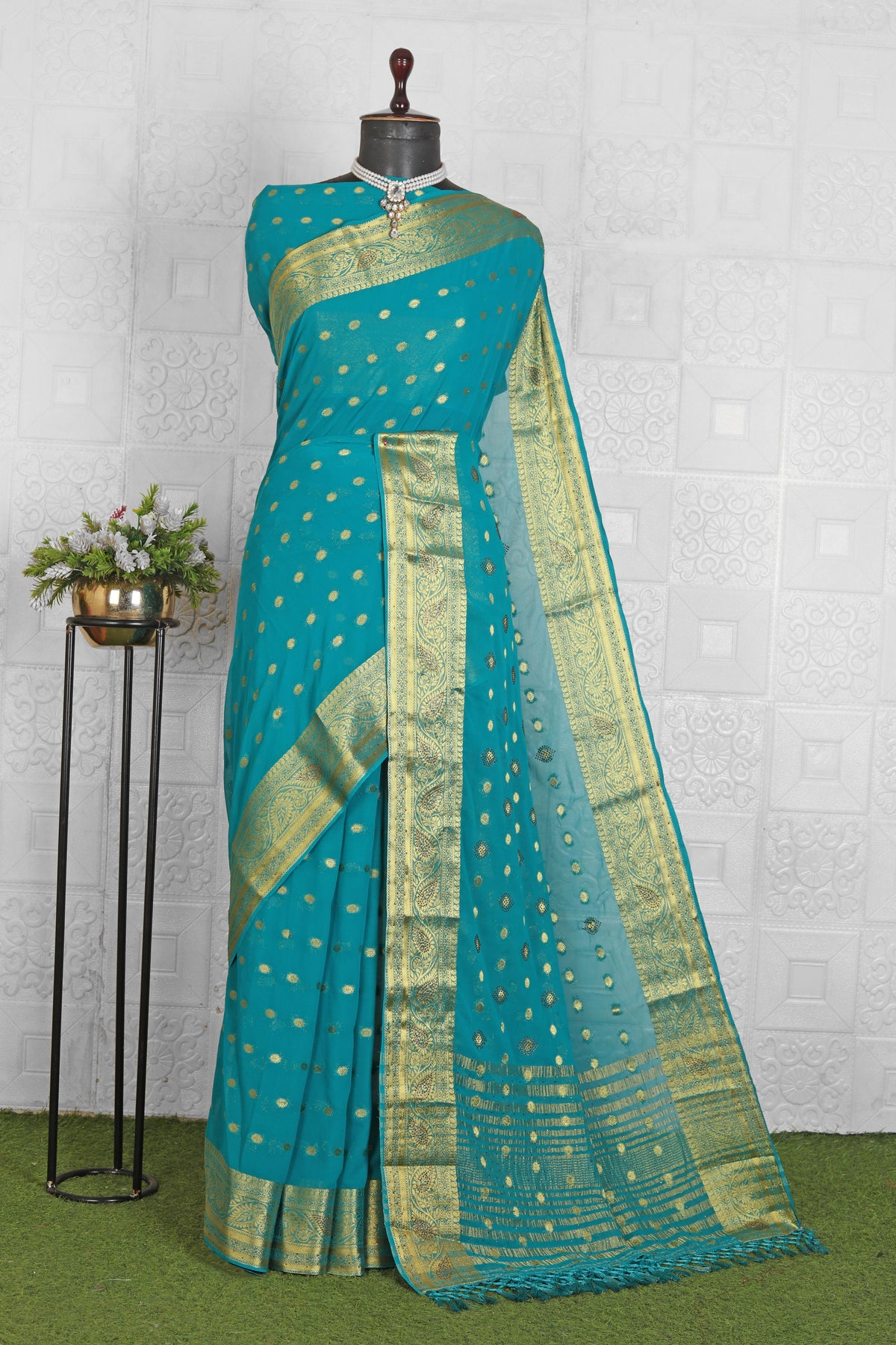 Chanderi Silk Saree with in Germany