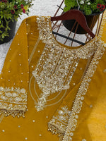 Pure Heavy Faux Georgette Sequence Work Top-Bottom And Dupatta in Germany