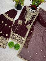 Heavy Embroidery Coding Dori-Sequence Work Top-Bottom And Dupatta Set in Berlin