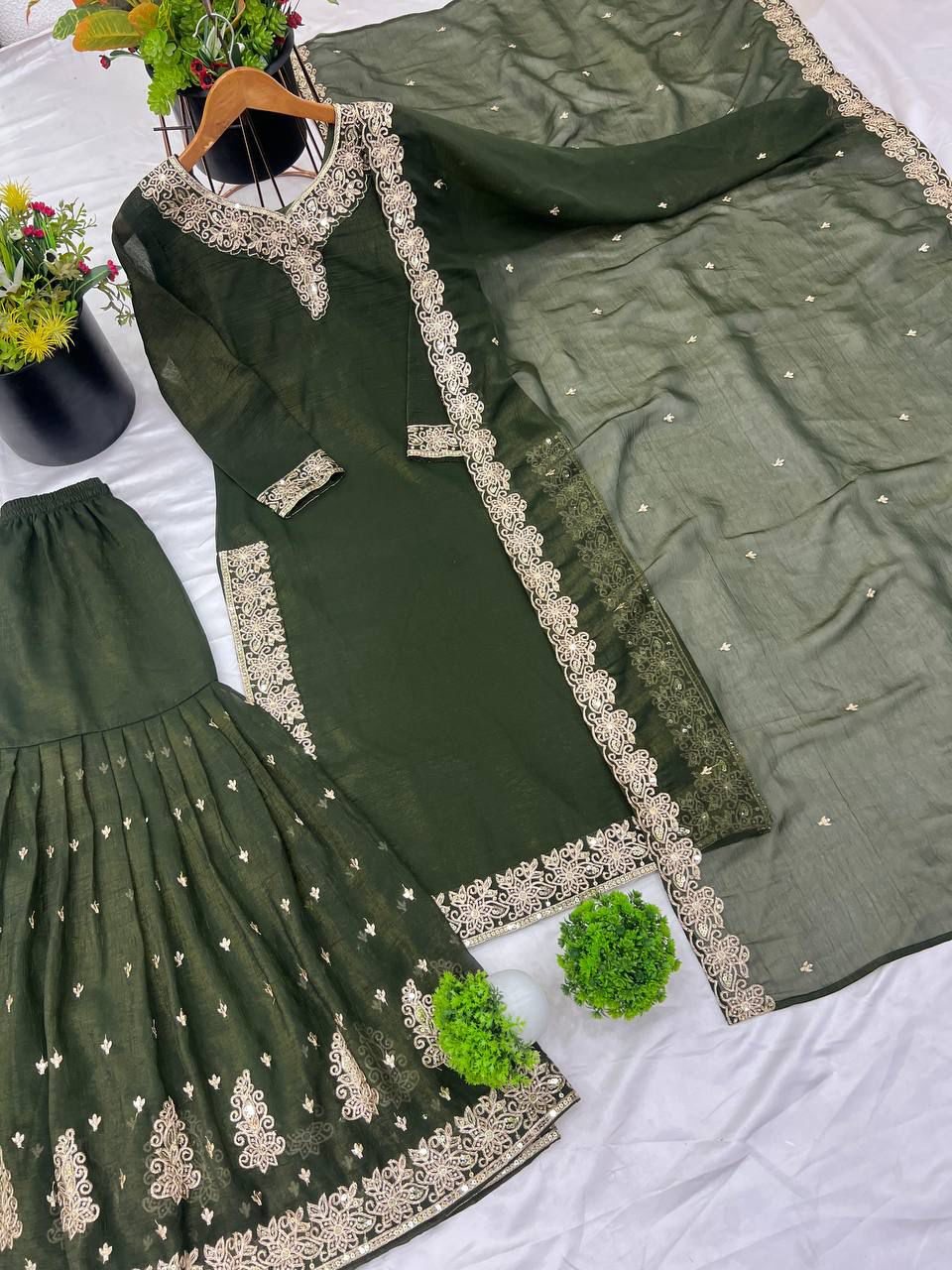 New Designer Party Wear Look Top-Dupatta and Fully Stiched Bottom in Germany
