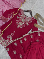 FANCY KURTI WITH BEAUTIFUL FLAIRED PLAZZO AND DUPATTA IN GERMANY