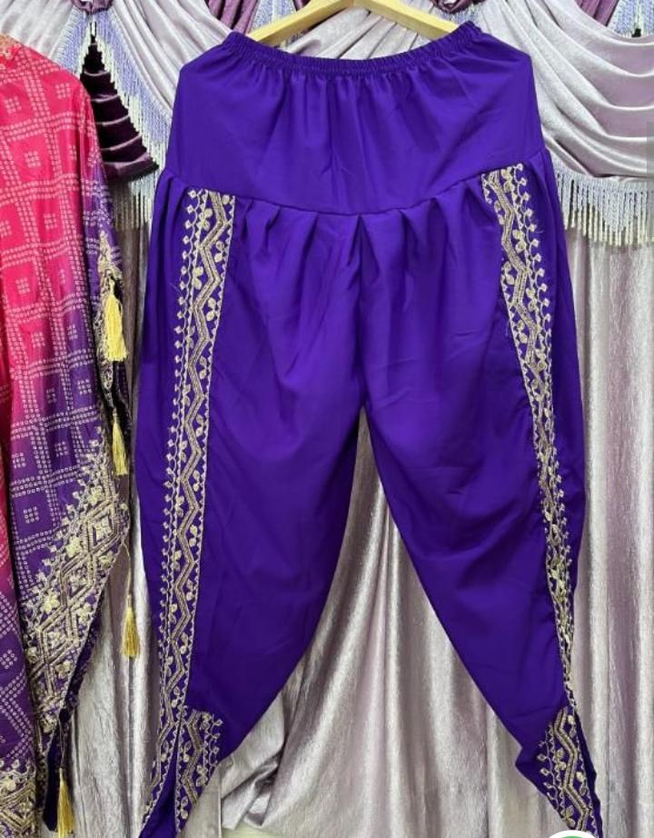 CHINON SILK PRINTED KAFTAN DHOTI PAIR SET IN GERMANY