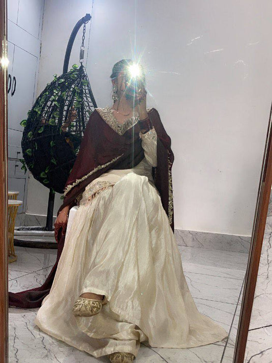 SEQUENCE EMBROIDERED TOP, SARARA AND DUPATTA IN GERMANY