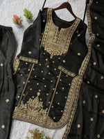 SEQUENCE EMBROIDERED TOP, SARARA AND DUPATTA IN MUNICH