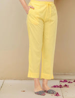 Comfy Yellow Pure Cotton Floral Printed Kurta Set With Straight Bottom And Flowy Dupatta in Munich