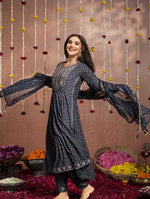 Women's Viscose Rayon Flared Fit Kurta Set in Berlin