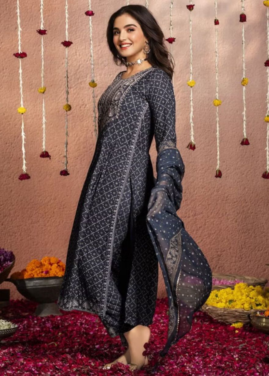 Women's Viscose Rayon Flared Fit Kurta Set in Berlin