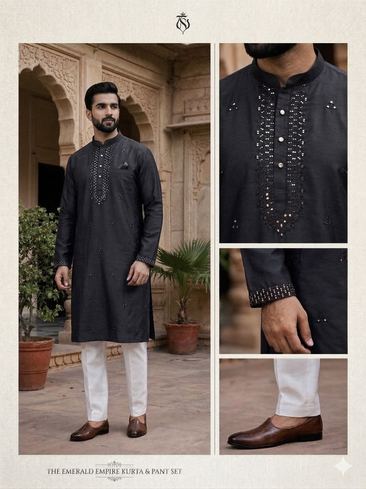 BLACK KURTA PAJAMA IN GERMANY