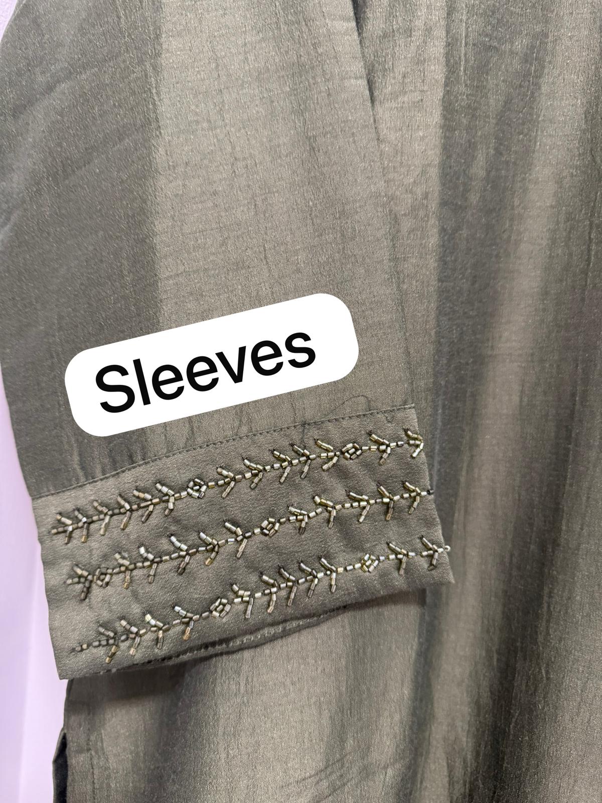 Green Handwork sleeves and bottom Kurta Bottom Dupatta Set in Berlin