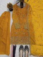 Embroidery Sequence Worked Top-Plazzo And Dupatta Set in Berlin