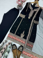 DESIGNER PARTY WEAR HEAVY EMBROIDERY CODING SEQUENCE WORK SUIT SET IN BERLIN