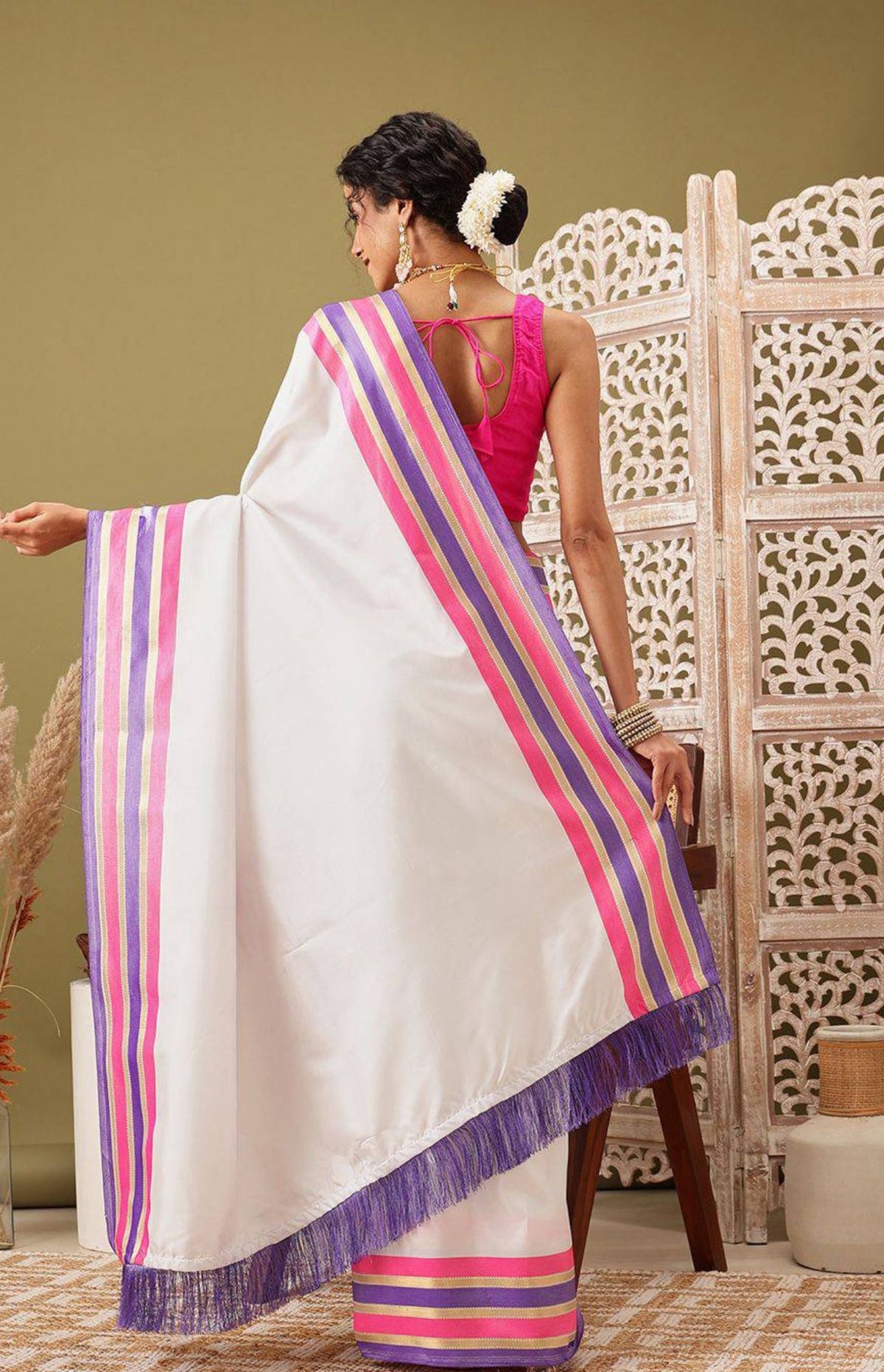 Zari Kasavu Saree in Berlin(Onam Saree)
