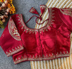 Maroon Party wear heavy blouse in Berlin