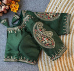 Dark Green Party wear heavy blouse in Berlin