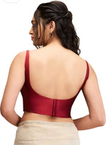 Maroon Women Women Back Open Blouse in Germany