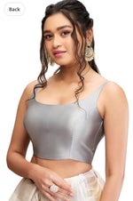 Grey Women Women Back Open Blouse in Germany