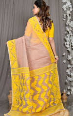 Ethnic Motifs Sequinned Handloom Jamdani Saree in Berlin