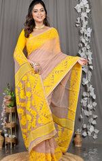 Ethnic Motifs Sequinned Handloom Jamdani Saree in Berlin