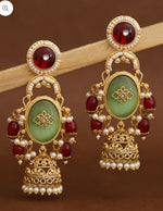 Rangoli Gold Jhumki Earrings in Germany