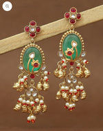 Phool Bagh Premium Gold Danglers in Germany