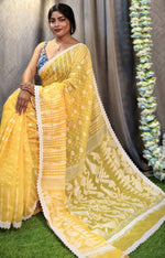 Ethnic Motifs Handloom Jamdani Saree in Germany