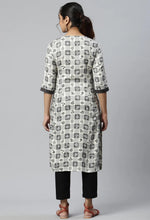 Beige Rayon Floral Printed Ethnic kurta