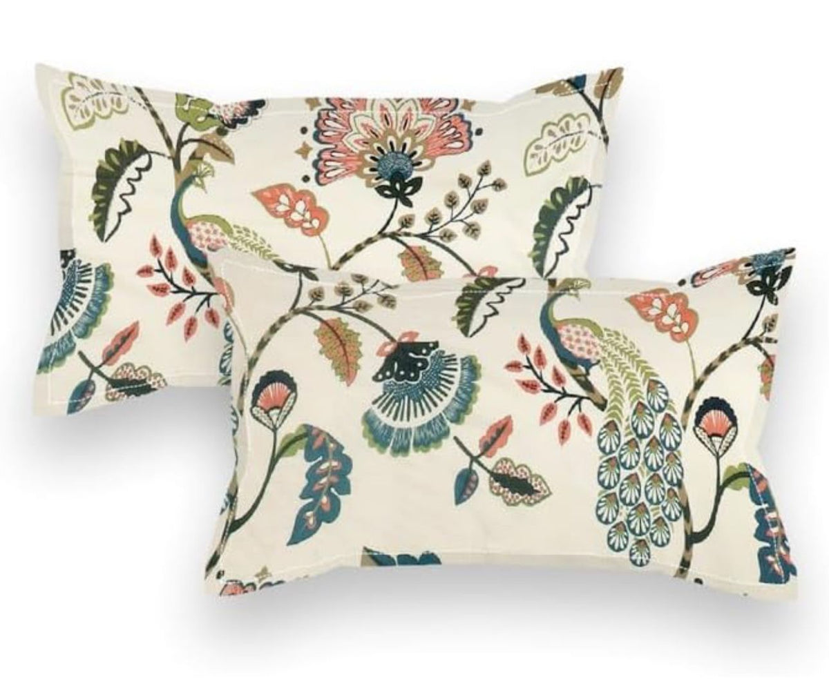 Floral Microfibre King Bedsheet with 2 Pillow Covers in Berlin