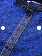 Men's Silk Blend Blue Self Design ONLY Long Kurta in Germany