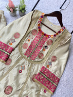 TRENDY CO-ORD SET MIRROR AND SEQUENCE EMBROIDERY WORK IN GERMANY