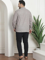 Men's Silk Blend Cream Printed ONLY Long Kurta in Germany