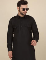 Men's Cotton Pathani Kurta With Drawstring Salwar Set in Berlin