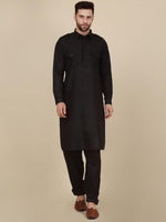Men's Cotton Pathani Kurta With Drawstring Salwar Set in Berlin