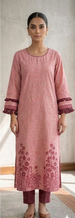 Women Hand-Block Printed Straight Kurta in Germany