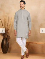 Cotton Regular Straight Kurta Trouser With Sequin Embroidery Open Nehru Jacket Set in Germany