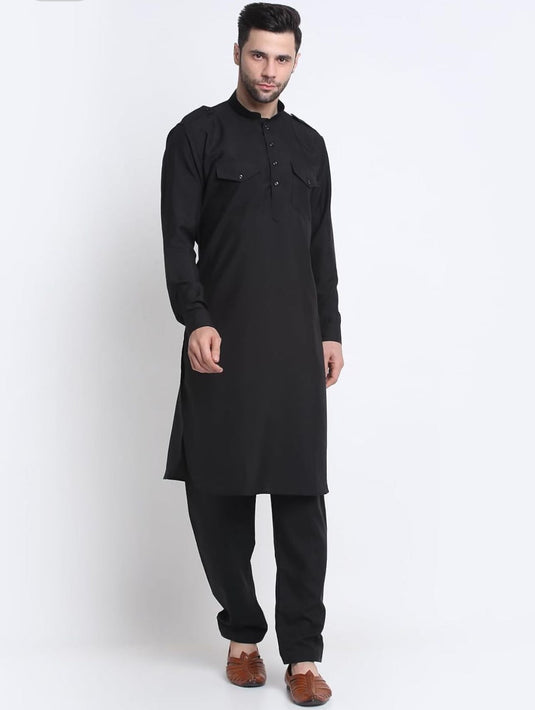 Cotton Pathani Kurta & Salwar with Nehru Jacket, Ethnic Traditional Wear in Germany
