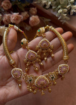 Traditional Antique Gold Plated Choker Jewelry Set for Women in Germany Namma Markt