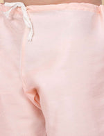 Men's Silk Blend Pink Kurta and Churidar with Embroidered Nehru Jacket in Berlin