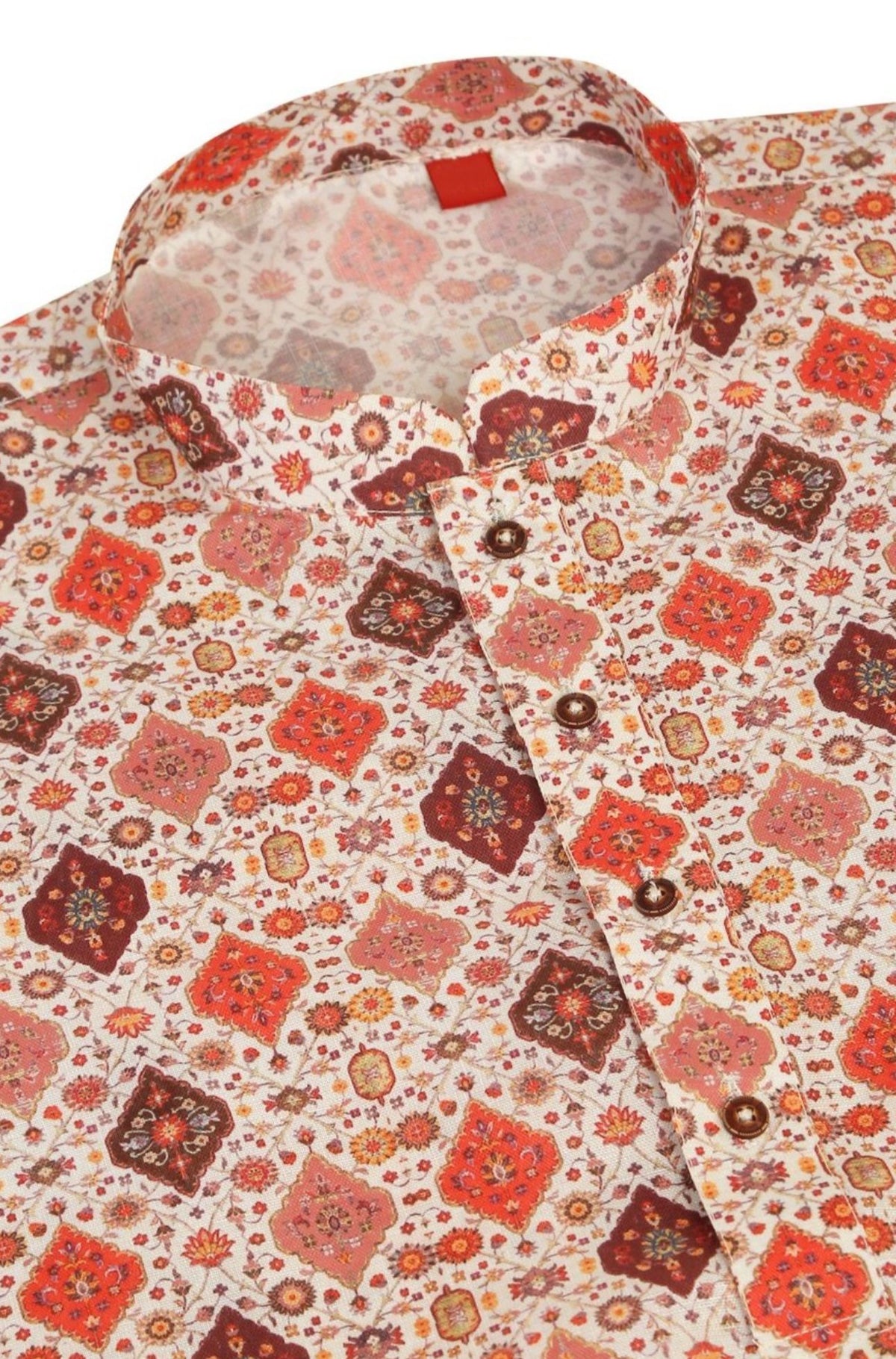 Geometric Printed Knee-Length Kurta with Pyjama Namma Markt