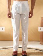 Cotton Silk Embroidered Sequin Work Kurta With Cotton Silk White Trouser Pant set in Germany Namma Markt